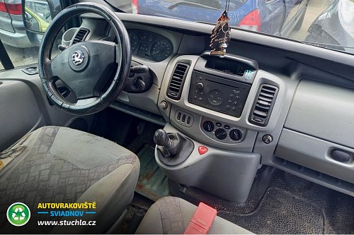 Autovrakoviste Sviadnov Opel Vivaro 1.9 DTI na náhradní díly