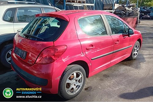 Autovrakoviste Sviadnov Peugeot 207 1.4 na náhradní díly