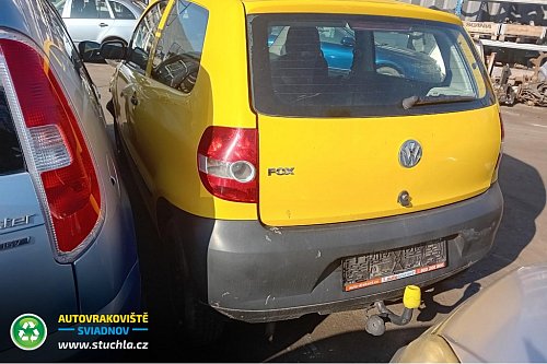 Autovrakoviste Sviadnov Volkswagen Fox 1.2 na náhradní díly